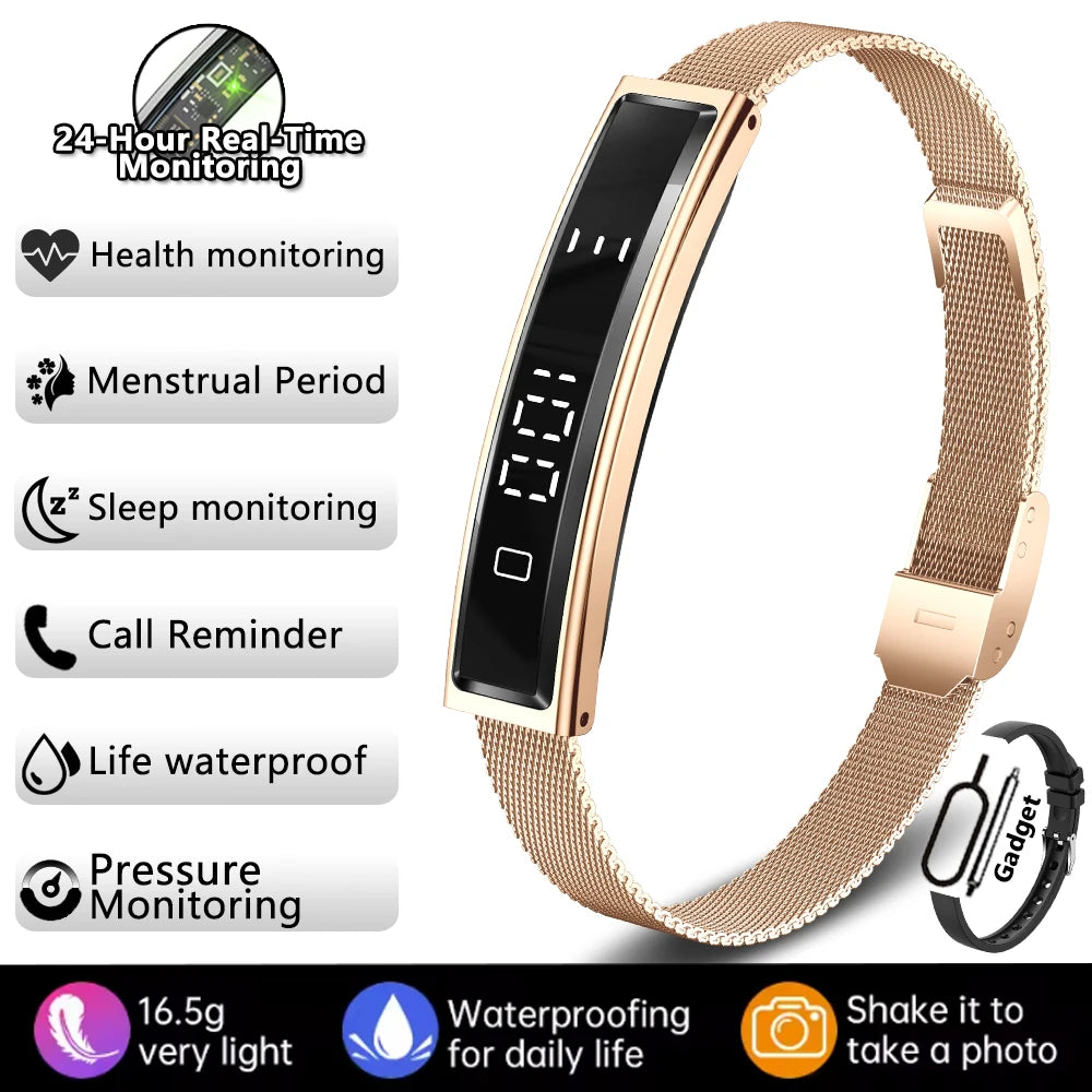 New Smart Bracelet Women Smartwatch Men Fitness Tracker HeartRate Blood Oxygen Waterproof Sport Smart Band Watch For Android iOS