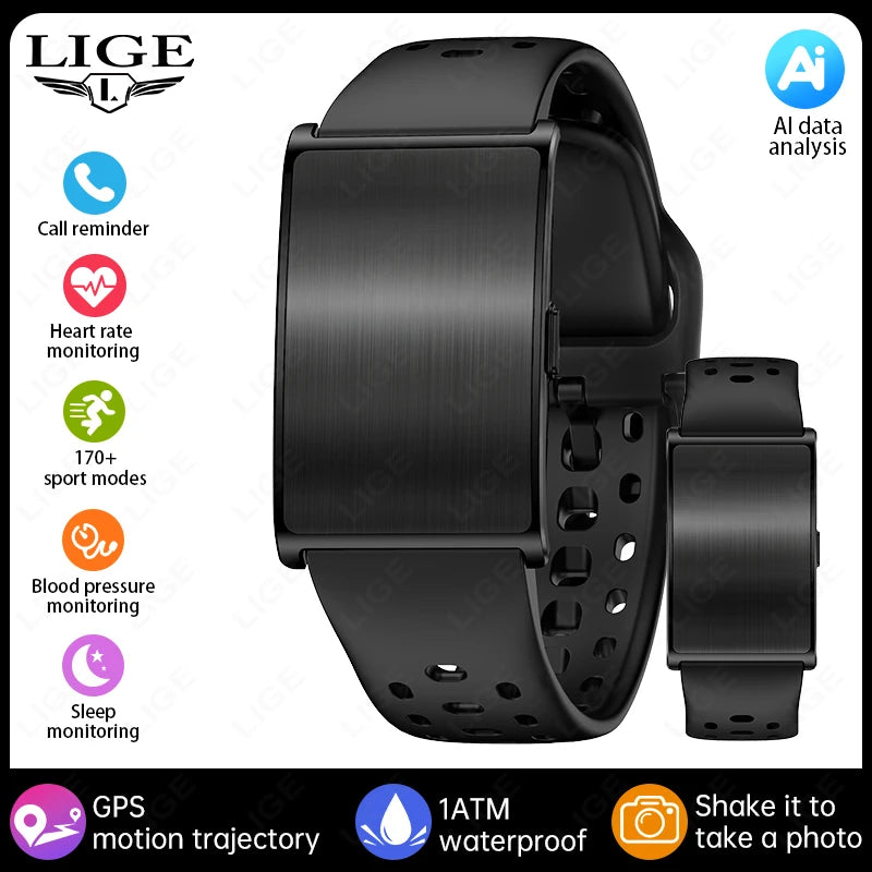 AI Health Wristband Smart Watch Bracelet Men Women Heart Rate Blood Pressure Monitor Fitness Tracker Waterproof Sports Smartband