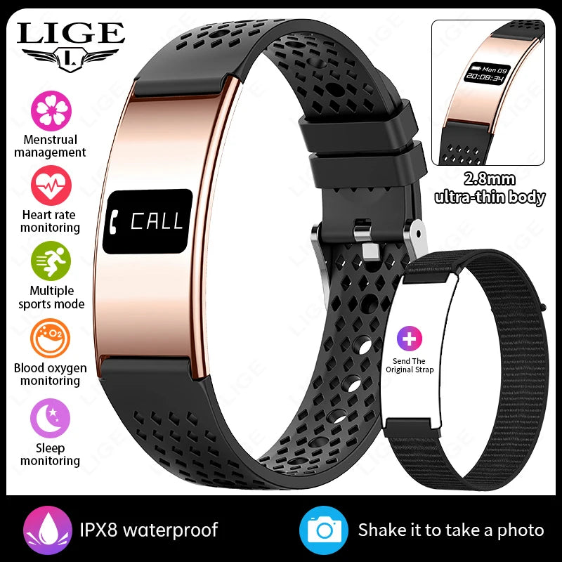 New Smart Bracelet Women Men Heart Rate Blood Oxygen Health Monitor Pedometer Sport Fitness Tracker Electronic Watch Smart Bands