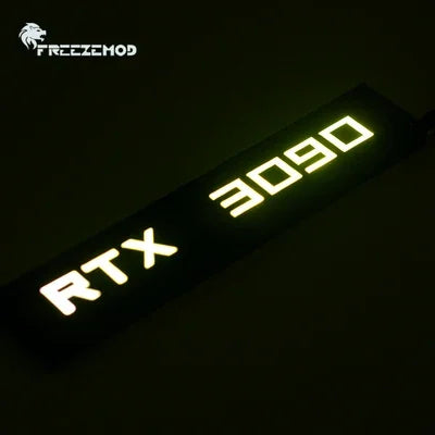 FREEZEMOD GPU Side Panel RTX3090 GTX ROG PC Decoration Video Card Plate Faith Lamp Water Cooler AURA SYNC XYD-5V Cooling ARGB