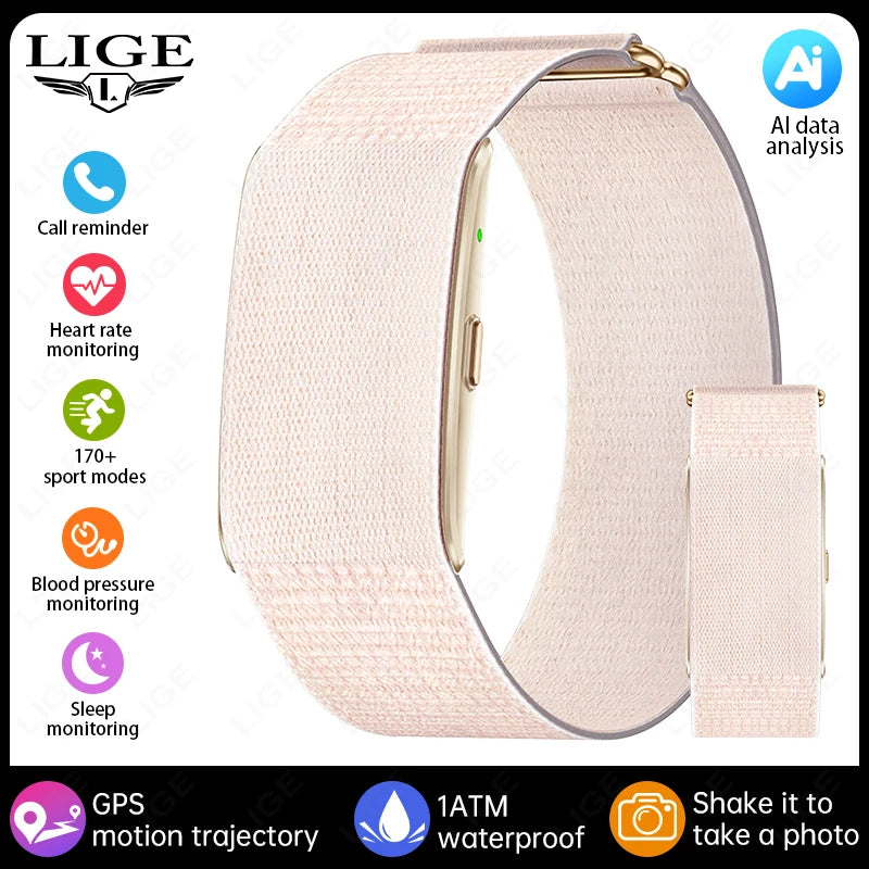 AI Health Wristband Smart Watch Bracelet Men Women Heart Rate Blood Pressure Monitor Fitness Tracker Waterproof Sports Smartband