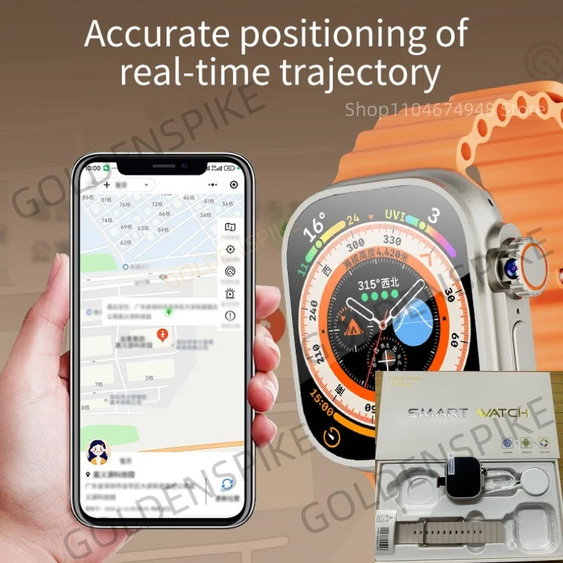 32+512GB DW100 Smart Watch 4G/5G LTE Rotary Camera GPS Position WIFI Video Global Calling 2.29'' Amoled Android 10.0 Smartwatch