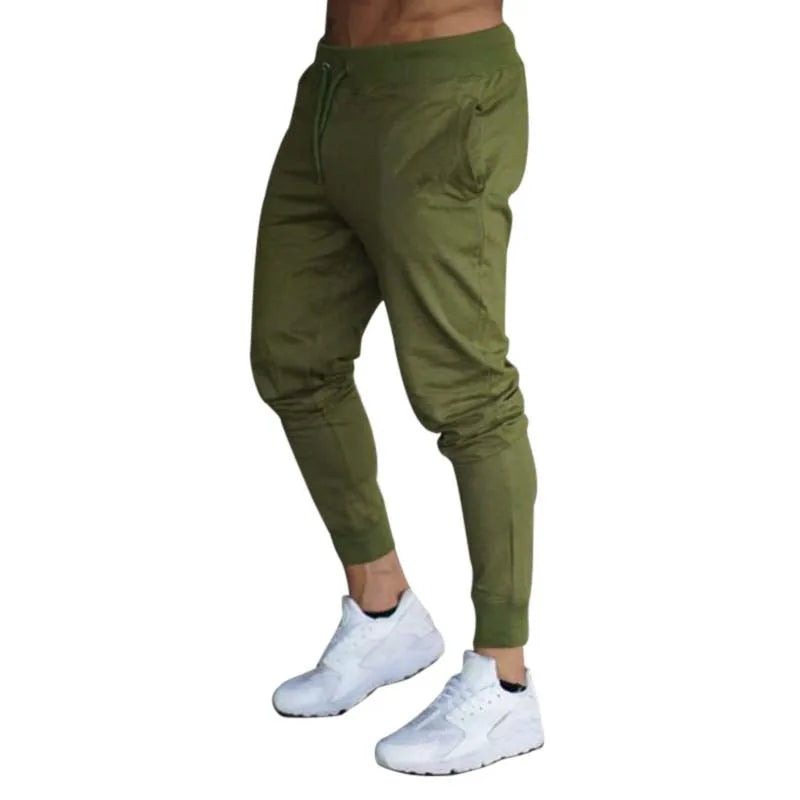 Casual pants men's loose straight leg sportswear solid color sports pants multifunctional jogging pants woven casual men's pants
