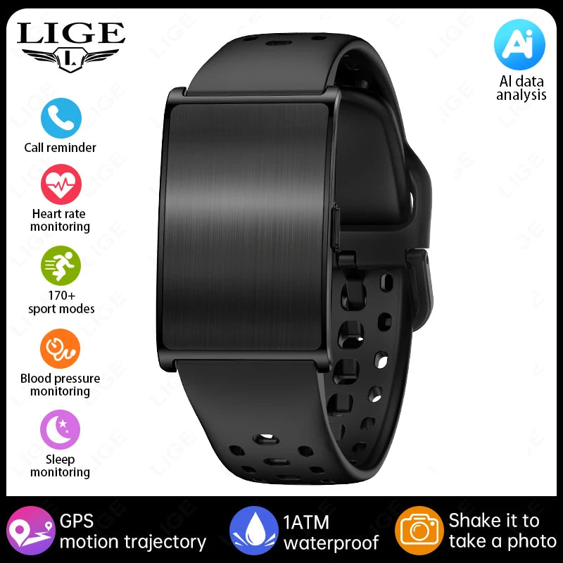 AI Health Wristband Smart Watch Bracelet Men Women Heart Rate Blood Pressure Monitor Fitness Tracker Waterproof Sports Smartband
