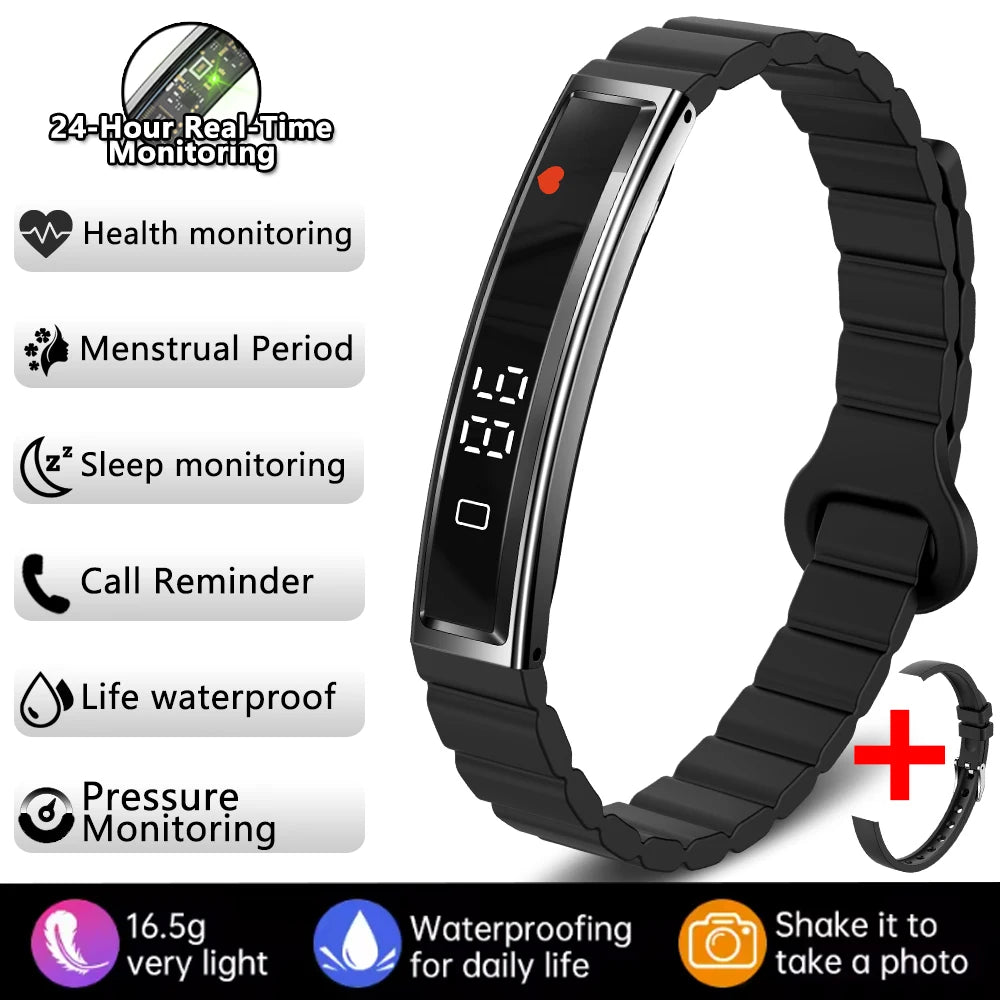 New Smart Bracelet Women Smartwatch Men Fitness Tracker HeartRate Blood Oxygen Waterproof Sport Smart Band Watch For Android iOS