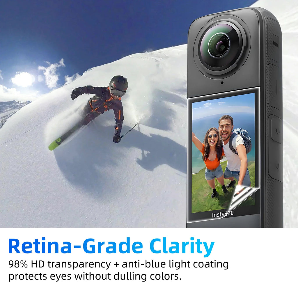 Hydrogel Film for Insta360 X5 Screen Protector Anti-scratch, HD Full Coverage Soft Protective Film for Insta 360 X5 Accessories