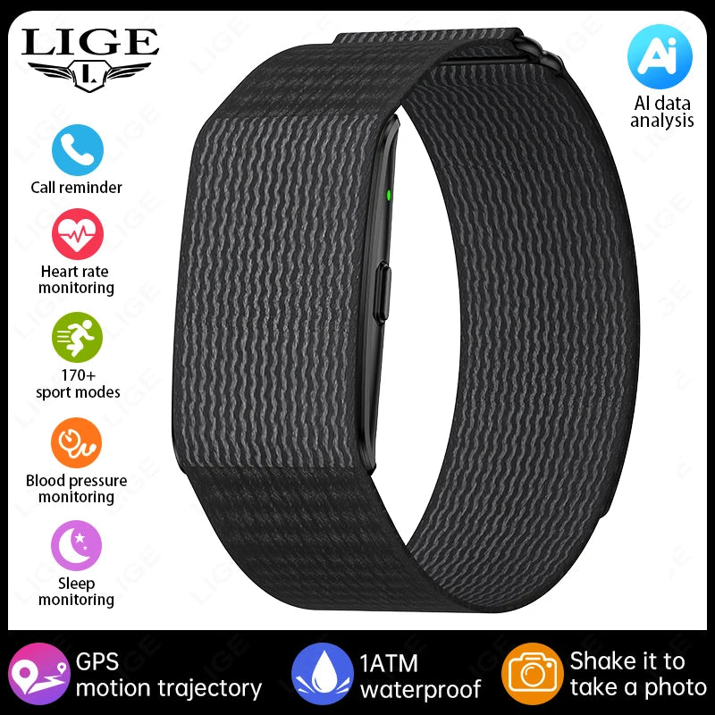 AI Health Wristband Smart Watch Bracelet Men Women Heart Rate Blood Pressure Monitor Fitness Tracker Waterproof Sports Smartband