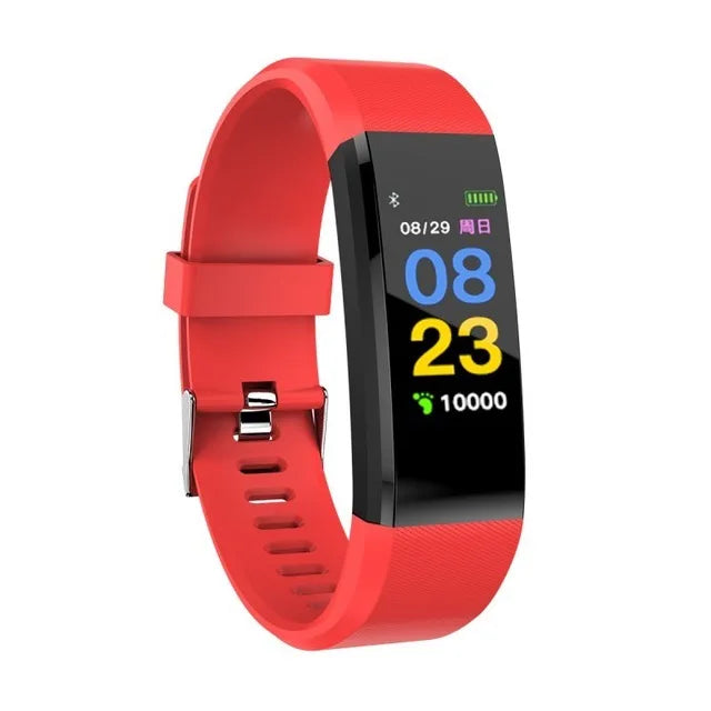 ID115 PLUS Smart Sports Bracelet Bluetooth Wristband Heart Rate Monitor Fitness Tracker Band Watch For IOS Android Phones