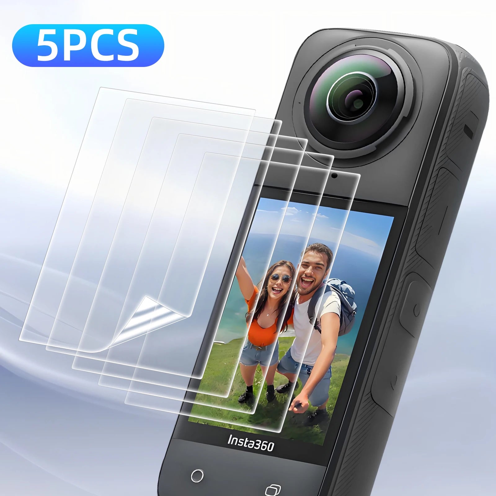 Hydrogel Film for Insta360 X5 Screen Protector Anti-scratch, HD Full Coverage Soft Protective Film for Insta 360 X5 Accessories