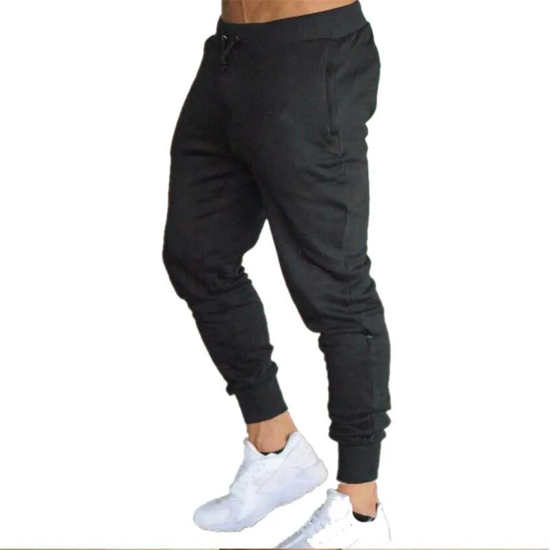 Casual pants men's loose straight leg sportswear solid color sports pants multifunctional jogging pants woven casual men's pants
