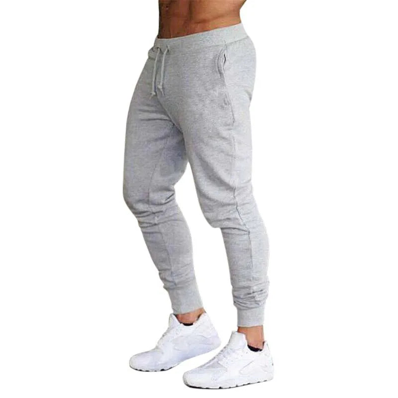 Casual pants men's loose straight leg sportswear solid color sports pants multifunctional jogging pants woven casual men's pants