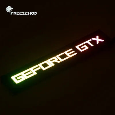 FREEZEMOD GPU Side Panel RTX3090 GTX ROG PC Decoration Video Card Plate Faith Lamp Water Cooler AURA SYNC XYD-5V Cooling ARGB