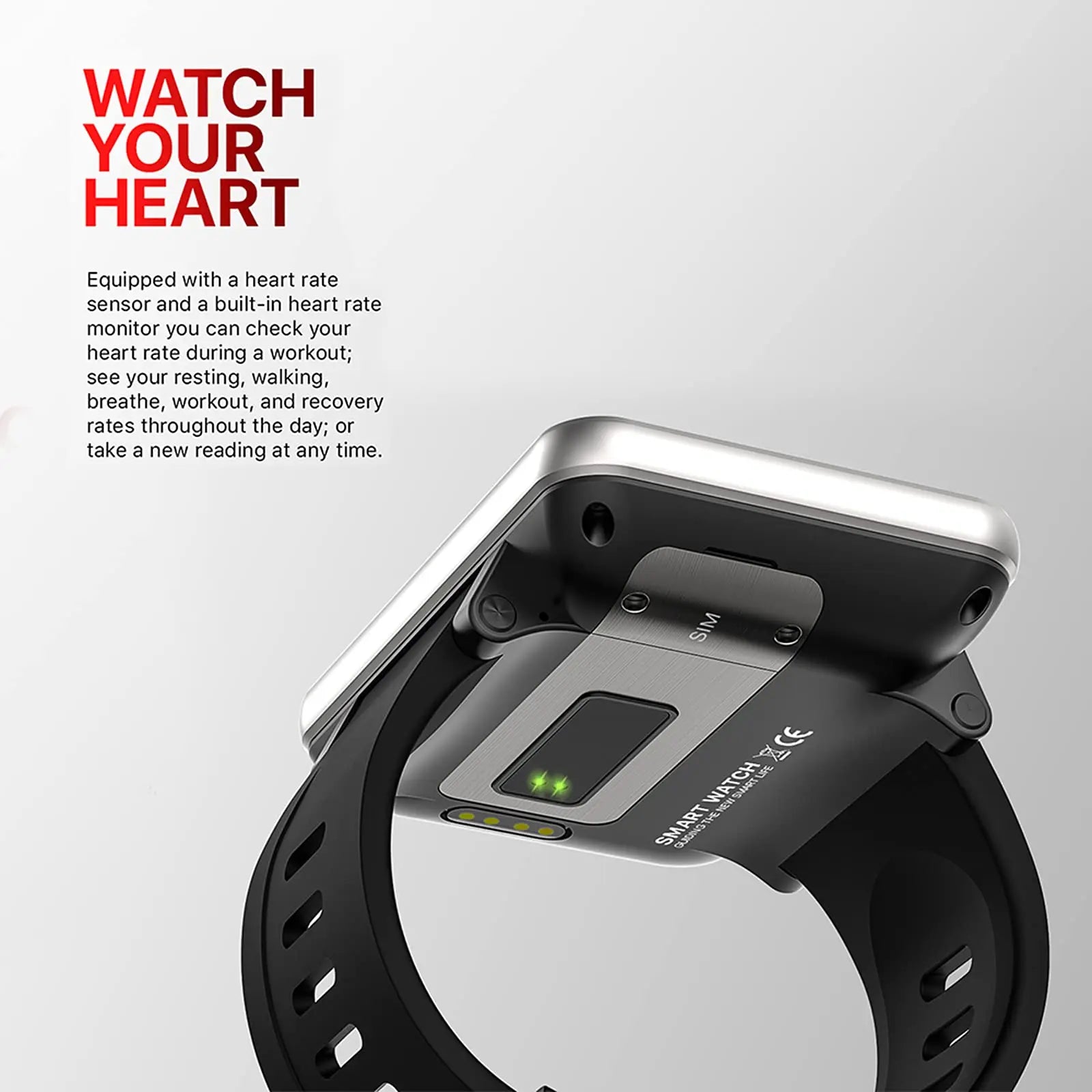 DM100 4G LTE Smart Watch 3GB RAM 32GB ROM 5MP Camera IPS 2700mah Battery 2.86 inch Screen Fitness Sports Sim Card Smartwatch Men