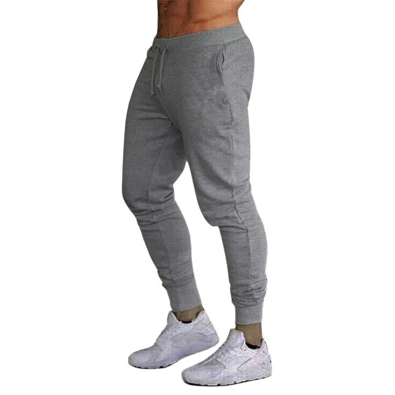Casual pants men's loose straight leg sportswear solid color sports pants multifunctional jogging pants woven casual men's pants