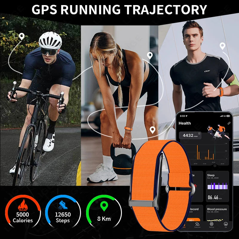 LIGE Smart Watch Men Sports Smart Bracelet Fitness Band Heart Rate Blood Pressure Monitor Waterproof Multifunction Watches Women