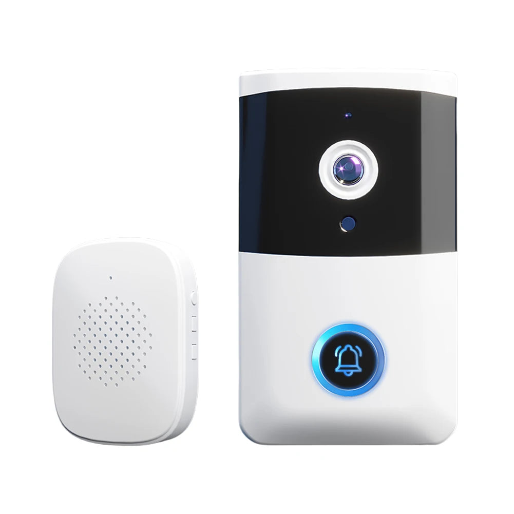 WiFi Doorbell Camera IR Night Vision Smart Door Bell Two-way Audio Home Door Bell for Home Security Alarm System