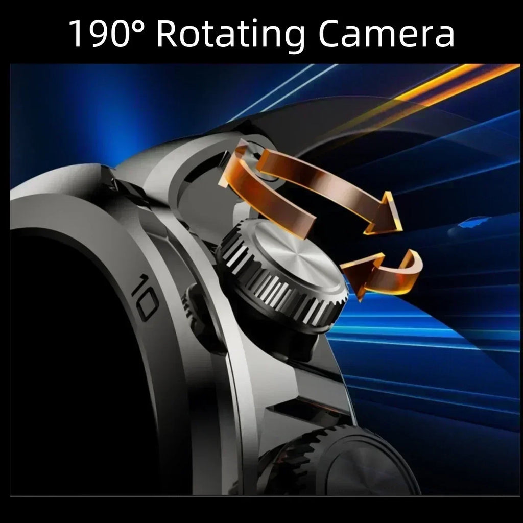 New H19 full network 4G/5G smart watch, 256GB ROM, SIM card inserted into WIFI 1.95-inch 720 * 720 widescreen rotating camera