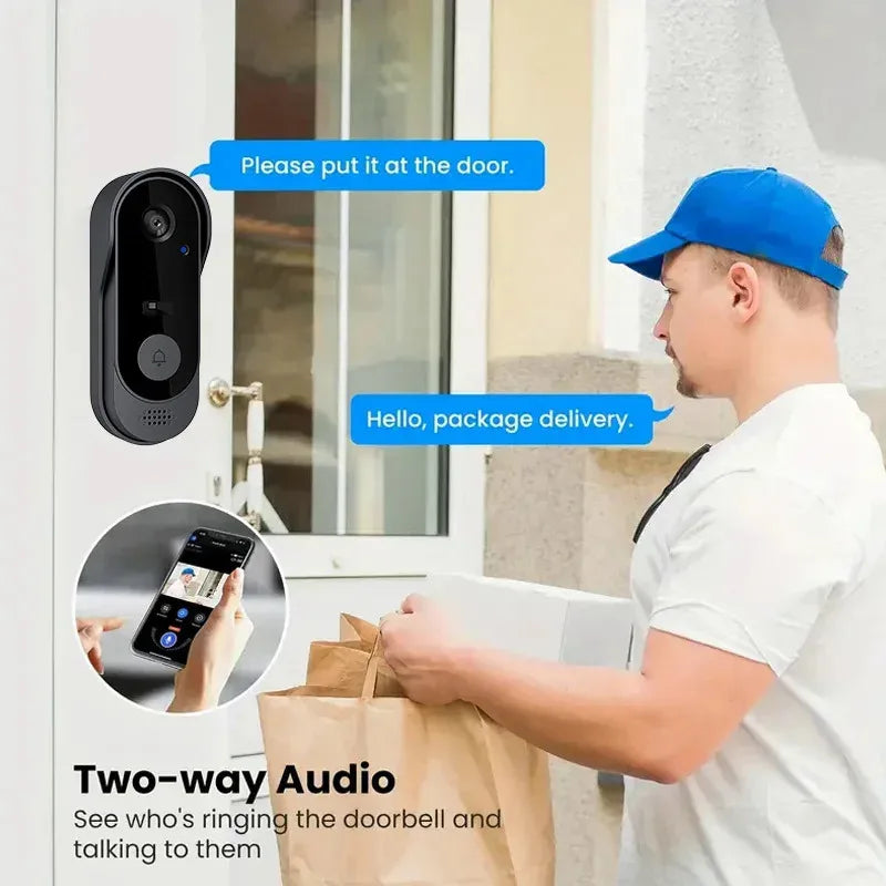 New Doorbell With Camera Wireless Bundle Doorbell Smart Home WIFI HD Outdoor Phone Camera Security Video Intercom Night Vision