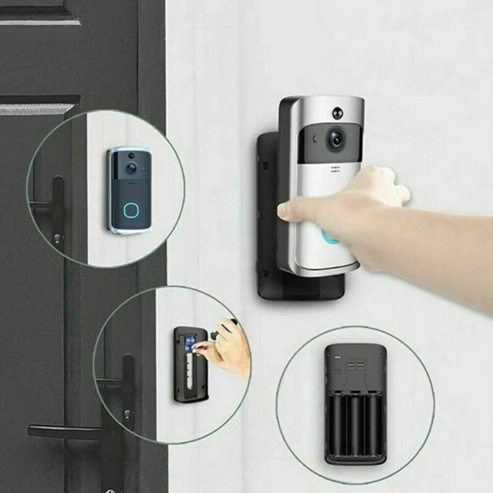 Easy Install Wireless Smart Video Doorbell Camera HD with Night Vision & Two-Way Audio, WiFi Home Security
