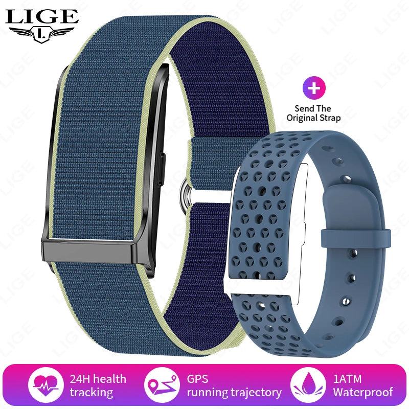 LIGE Smart Watch Men Sports Smart Bracelet Fitness Band Heart Rate Blood Pressure Monitor Waterproof Multifunction Watches Women