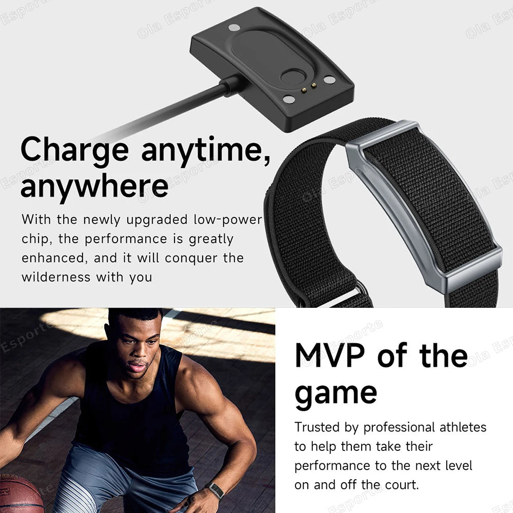 2026 Smart Bracelet Heart Rate Blood Oxygen Health Monitoring Wristwatch Outdoor Sports Fitness Tracker SmartWatch For Men Women