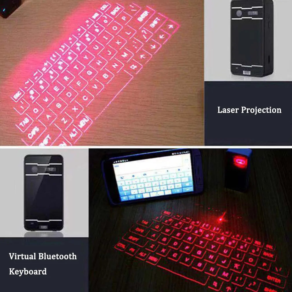 Hot Mini Laser Projection Keyboard Portable Wireless Virtual Bluetooth Keyboard for Smart Phone Tablet PC Notebook Dropshipping