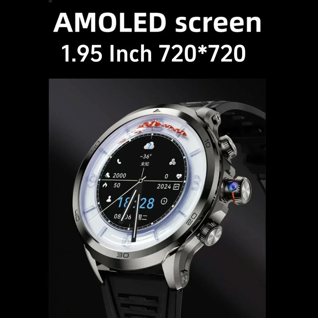 New H19 full network 4G/5G smart watch, 256GB ROM, SIM card inserted into WIFI 1.95-inch 720 * 720 widescreen rotating camera