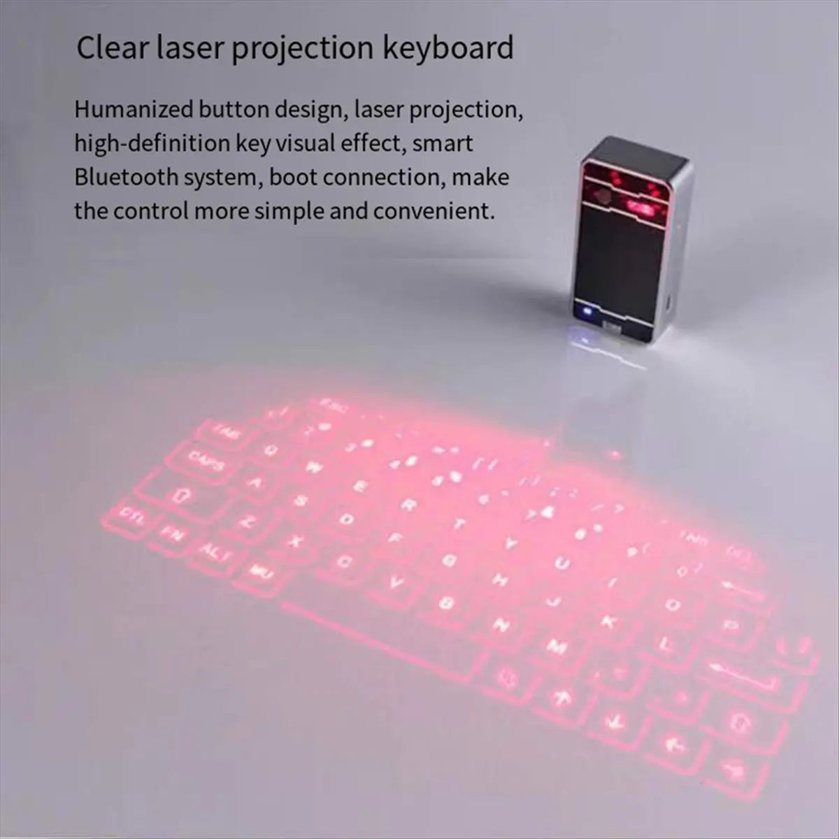 2026 New + Virtual Keyboard Bluetooth Wireless Touch Projector Phone Keyboards for Computer Pad Laptop with Mouse Function