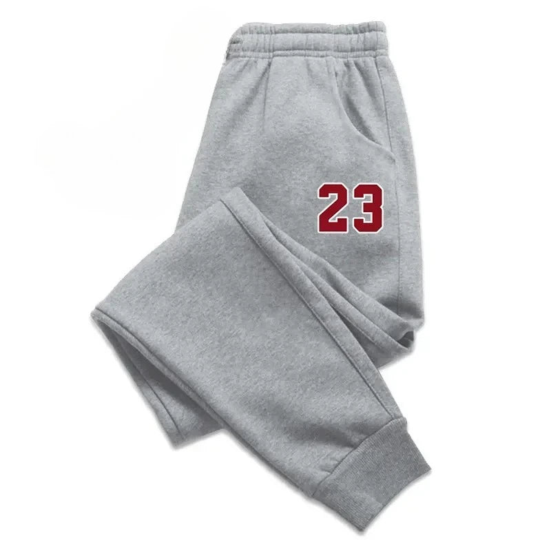 Casual pants with simple digital pattern printing design, men's autumn and winter new pants, soft, comfortable and casual