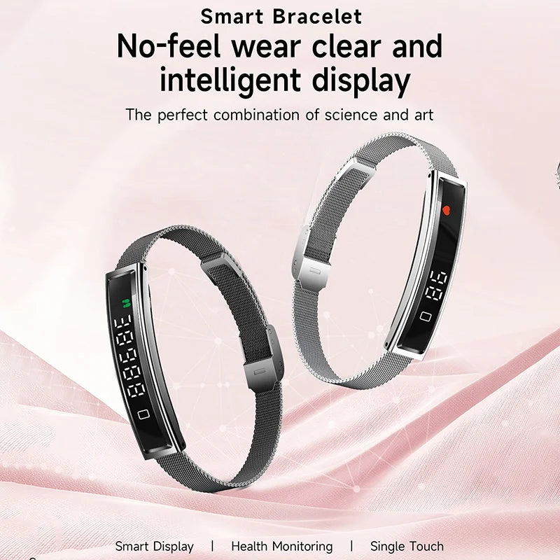 Women Smart Bracelet With Heart Rate Monitor Activity Fitness Tracker Sports Wristband Waterproof Smart Watch Men Smartband