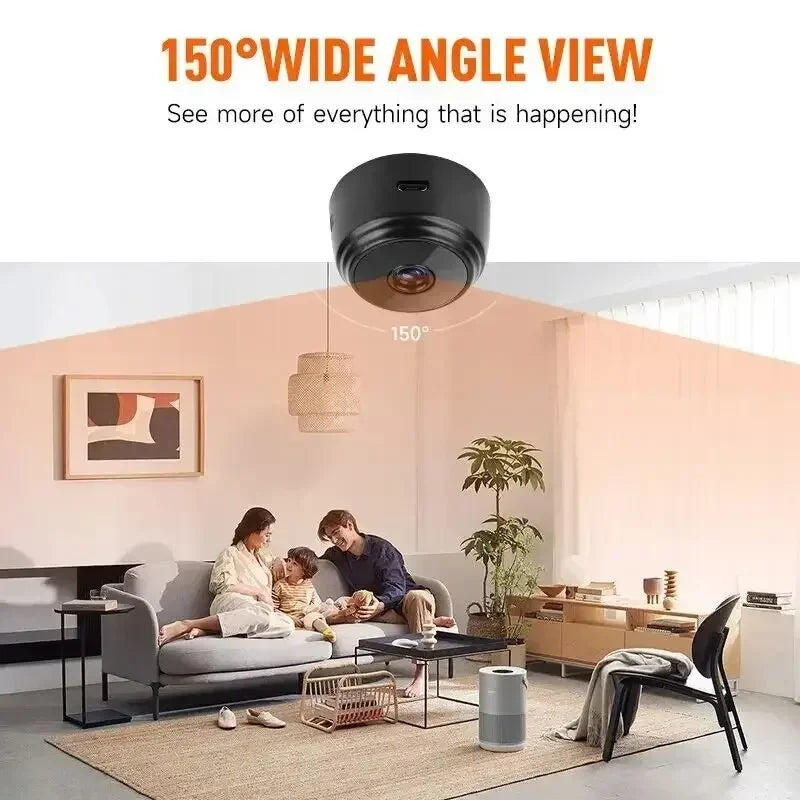 1080P Full HD A9 Mini WiFi Camera Wireless Security Smart Home Device With Night Vision Motion Detection Recording Function