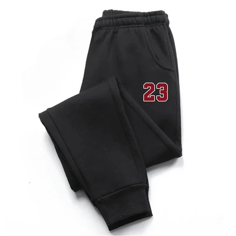 Casual pants with simple digital pattern printing design, men's autumn and winter new pants, soft, comfortable and casual