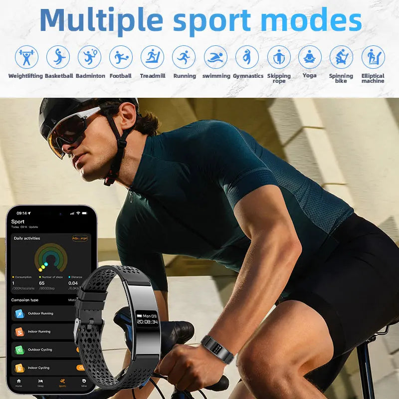 New Smart Bracelet Women Men Heart Rate Blood Oxygen Health Monitor Pedometer Sport Fitness Tracker Electronic Watch Smart Bands