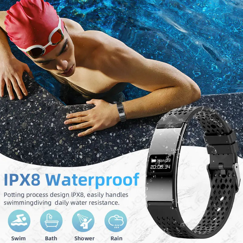 New Smart Bracelet Women Men Heart Rate Blood Oxygen Health Monitor Pedometer Sport Fitness Tracker Electronic Watch Smart Bands