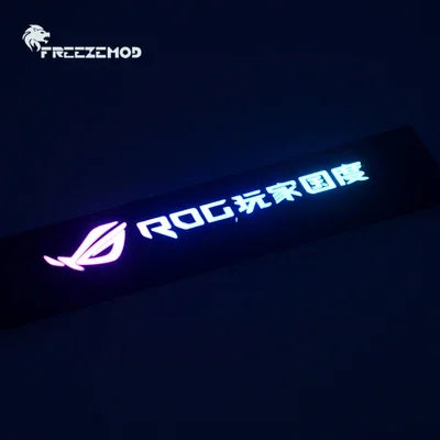 FREEZEMOD GPU Side Panel RTX3090 GTX ROG PC Decoration Video Card Plate Faith Lamp Water Cooler AURA SYNC XYD-5V Cooling ARGB