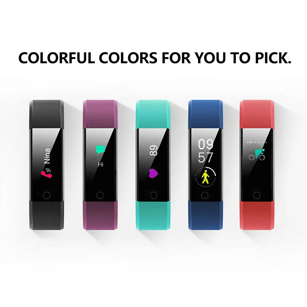 Smart Bracelet Heart Rate Blood Pressure Band Fitness Tracker Smartband Bluetooth-compatible Wristband For Fitbits Smart Watch