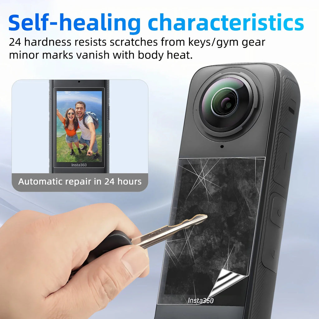 Hydrogel Film for Insta360 X5 Screen Protector Anti-scratch, HD Full Coverage Soft Protective Film for Insta 360 X5 Accessories