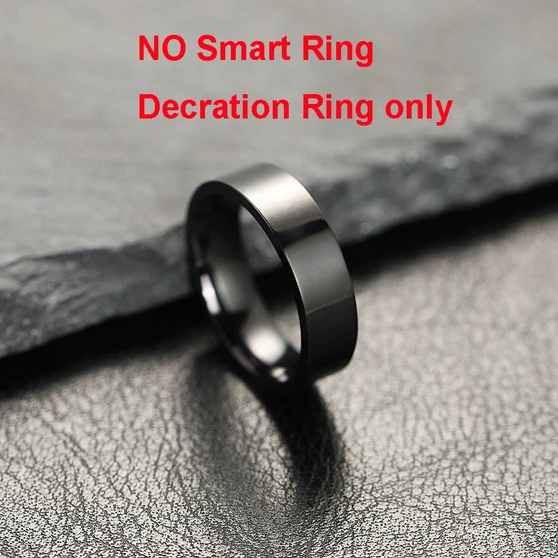 Smart Ring with Display Screen and Touch, Wireless Charging, Health Manager, Multiple Sport Mode, 5 ATM Waterproof For Men Women