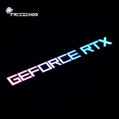 FREEZEMOD GPU Side Panel RTX3090 GTX ROG PC Decoration Video Card Plate Faith Lamp Water Cooler AURA SYNC XYD-5V Cooling ARGB