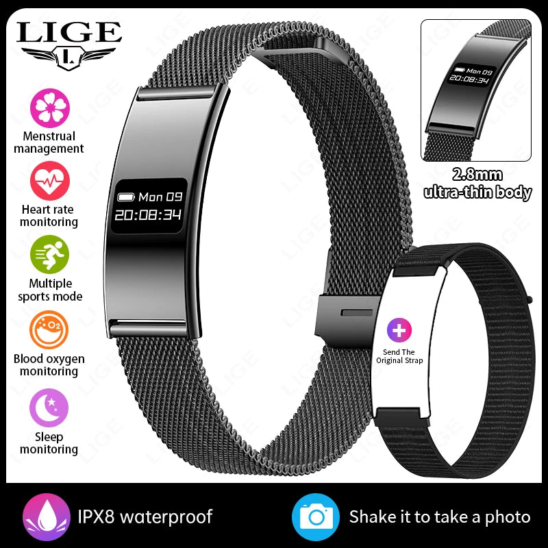 New Smart Bracelet Men Women Sports Step Count Health Fitness Tracker Heart Rate Monitoring Call Reminder Smart Watch Wristband