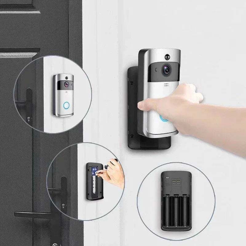Wifi Doorbell Camera Smart Home Video Intercom Door Bell Video Call for Apartments IR Alarm Wireless Security Camera Doorbell
