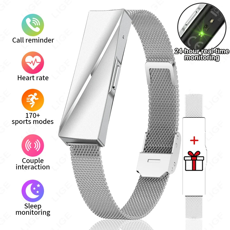 Smart Wristband Bluetooth Connected Smartband Fitness Tracker Heart Rate Blood Pressure SpO2 Sleep Monitor Health Smart Bracelet