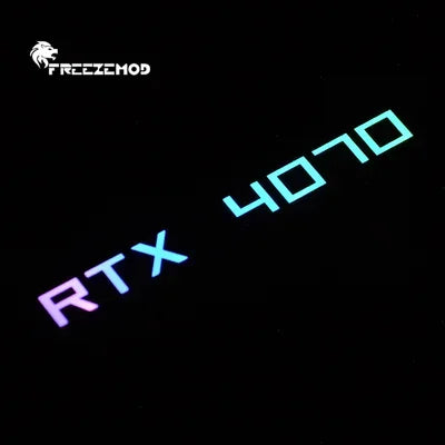 FREEZEMOD GPU Side Panel RTX3090 GTX ROG PC Decoration Video Card Plate Faith Lamp Water Cooler AURA SYNC XYD-5V Cooling ARGB