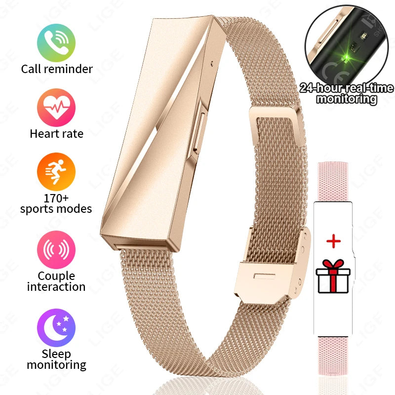 Smart Wristband Bluetooth Connected Smartband Fitness Tracker Heart Rate Blood Pressure SpO2 Sleep Monitor Health Smart Bracelet