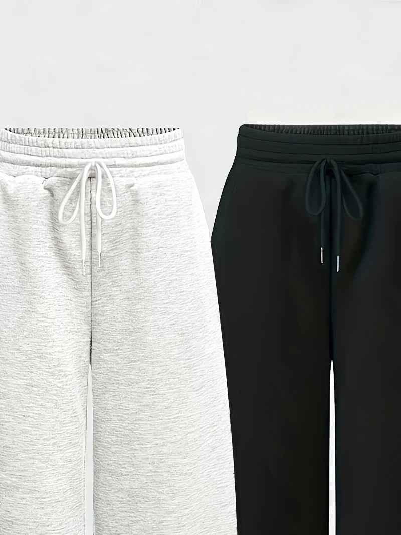 Casual Pants for Women: Simple Front-Tie Loose Fit Wide-Leg Trousers, Perfect for Spring, Summer, and Fall  Everyday Comfortable