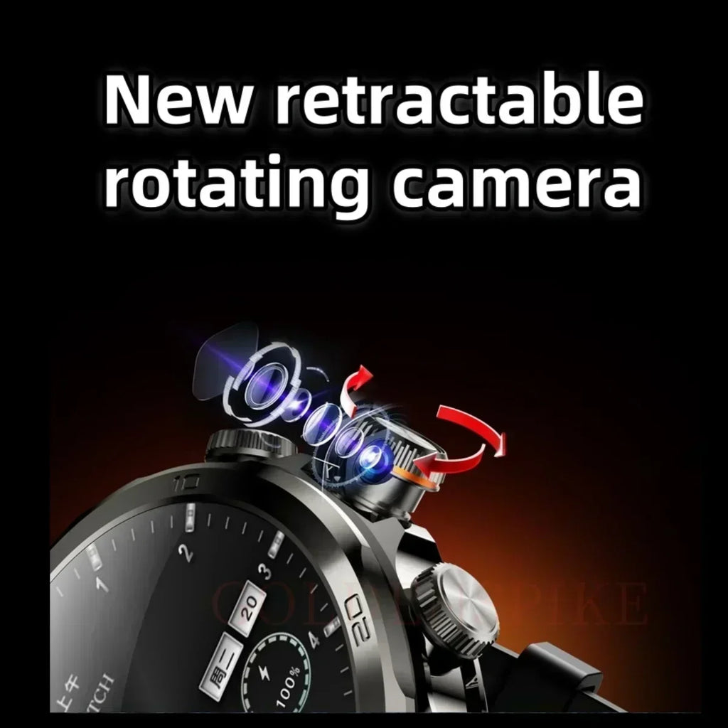 New H19 full network 4G/5G smart watch, 256GB ROM, SIM card inserted into WIFI 1.95-inch 720 * 720 widescreen rotating camera