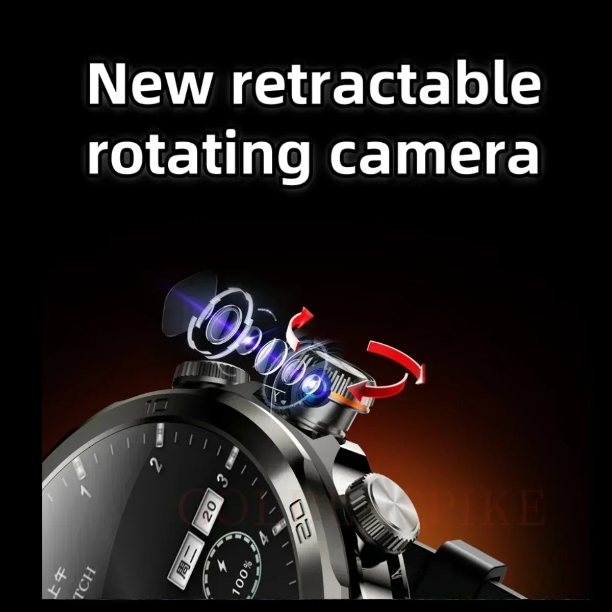 New H19 full network 4G/5G smart watch, 256GB ROM, SIM card inserted into WIFI 1.95-inch 720 * 720 widescreen rotating camera