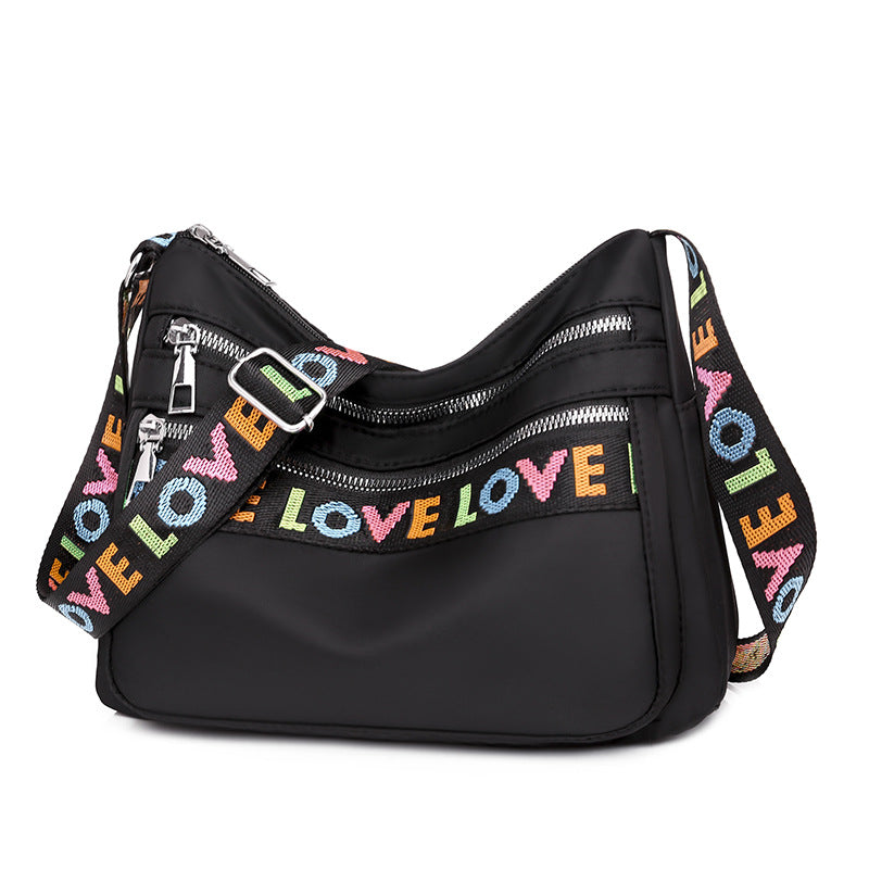 Oxford Cloth Crossbody Shoulder Bag Large Capacity Multi-pocket