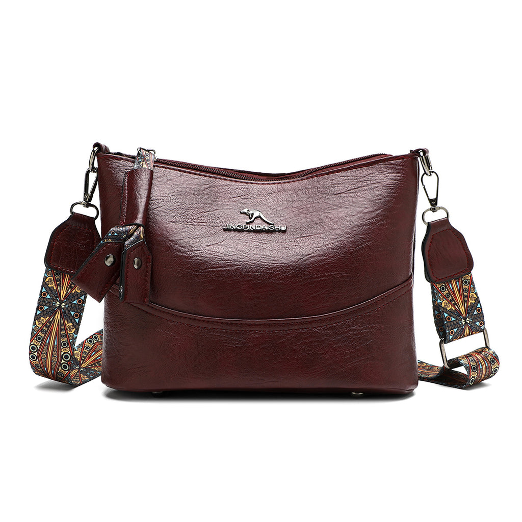 Simple Versatile Bucket Bag High-grade Light Luxury Crossbody Retro