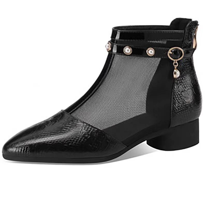 Single Boots Soft Bottom Not Tired Feet Mesh Boots For Women